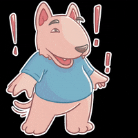 Stepmother_art happy happy dog good boy счастье GIF