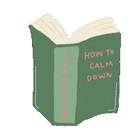 gambarhore relax book calm read Sticker