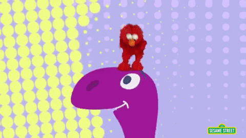 dinosaur elmo GIF by Sesame Street