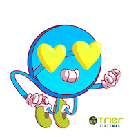 TrierSistemas love like coracao software Sticker