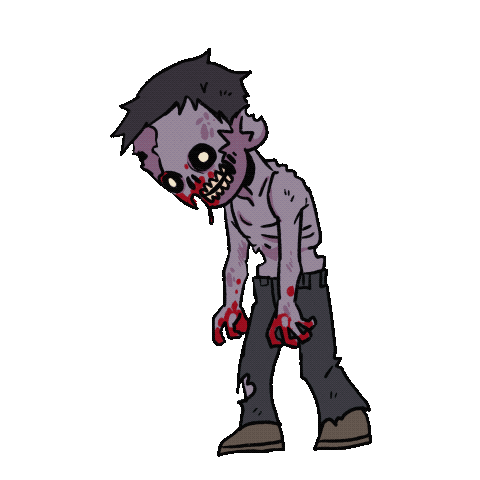 hxppythxughtz giphyupload zombie zombies undead Sticker