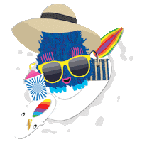 summer beach Sticker by Play Factore