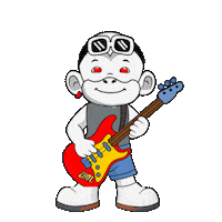 Happy Rock Sticker by Zhot Music