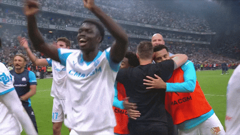 Football Smile GIF by Olympique de Marseille