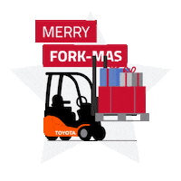 Santa Clause Christmas Sticker by Toyota Material Handling