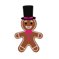 Gingerbread Man Dancing Sticker by Entrio