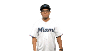 fun baseball Sticker by Miami Marlins