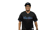 fun baseball Sticker by Miami Marlins