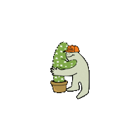Plant Hug Sticker by Succulent Studios