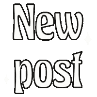 New Post Escrita Sticker