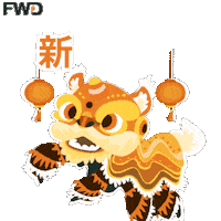 New Year Lion Sticker by FWD Insurance Group