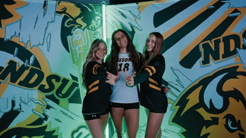 Volleyball Bison GIF by NDSU Athletics