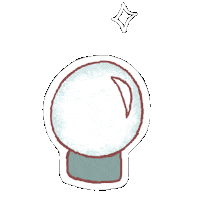 Crystal Ball Witch Sticker