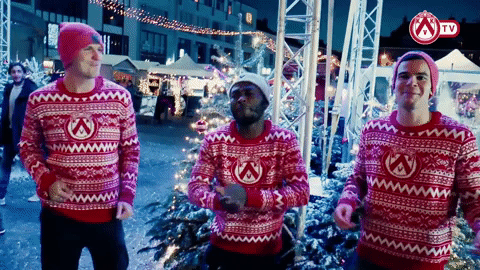 merry christmas dancing GIF by KV Kortrijk