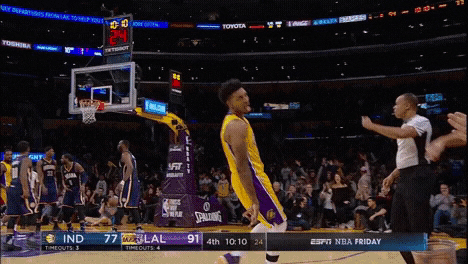 Los Angeles Lakers Basketball GIF by NBA