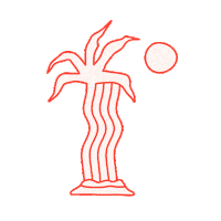 Athens Yucca Sticker by nono