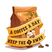 Coffee Puns Sticker by Loka Made