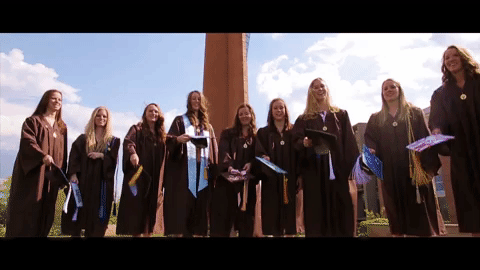 Graduation Celebrate GIF by Valparaiso University
