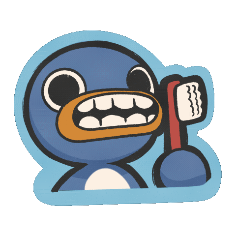 SenElric giphyupload giphycreatortest teeth higiene Sticker