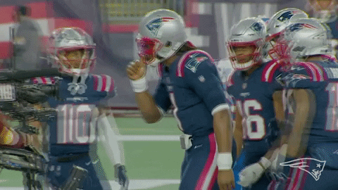 Cam Newton Reaction GIF by New England Patriots