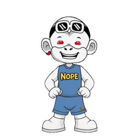 Not Happening No Way Sticker by Zhot Shop