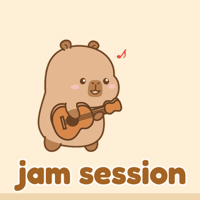 Jamming Acoustic Guitar GIF