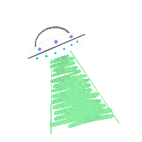 Space Ship Sticker