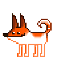 Dog Pixel Sticker by shurushok
