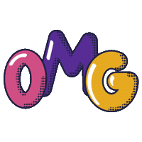 Bubble Omg Sticker