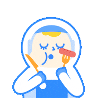 Eve Eating Sticker by Snapask