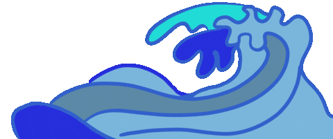 Meedayo giphyupload summer wave ocean Sticker