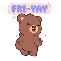 Teddy Bear Friday Sticker by BEARISH
