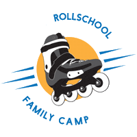 Rollschool skate rolki rollschool familycamp Sticker