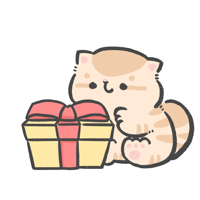 Cat Christmas Sticker