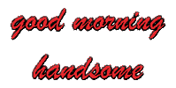 Good Morning Handsome Sticker by Alissandra