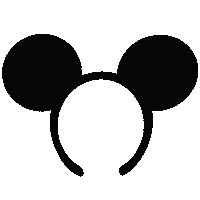 CheekyBeansStudios mickey ears minnie ears mouse ears cheeky beans studios Sticker
