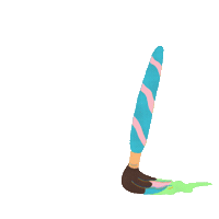 Art Girl Sticker