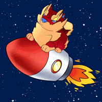 AuroryProject dog space rocket shiba GIF