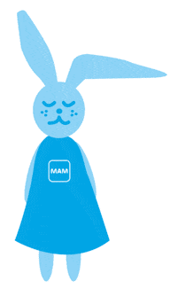 Rabbit Hase Sticker by MAM Babyartikel