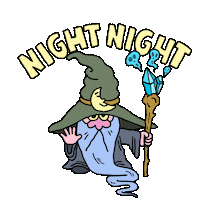 Good Night Wizard Sticker by Parker Jackson