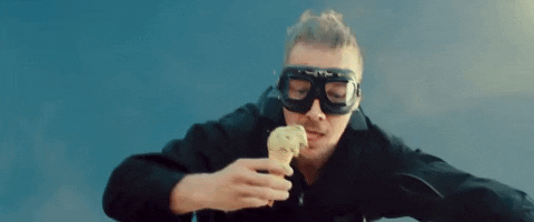 Flying Ice Cream GIF by Columbia Records