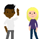 High Five Sticker by Open Pixel Studios