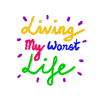 Living My Best Life Sticker