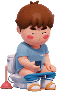3D Waiting Sticker by CarryGrow