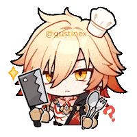 Chef Cooking Sticker