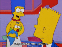 happy bart simpson GIF