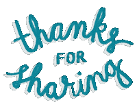 Thanks For Sharing Phrase Sticker by Amazon Photos