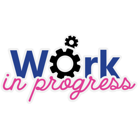 pinkstudios work hustle wip grind Sticker