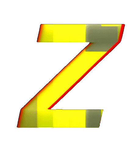 Glitch Alphabet Sticker by #BASILIO