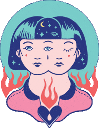 Twins Gemini Sticker